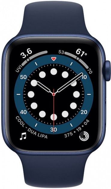 Акція на Apple Watch Series 6 GPS 40mm Blue Aluminium Case with Deep Navy Sport Band від Територія твоєї техніки - 3