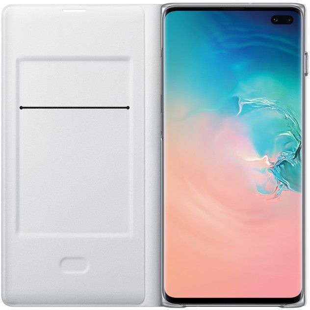 Акція на Чохол-книжка Samsung LED View Cover для Samsung Galaxy S10 Plus (EF-NG975PWEGRU) White від Територія твоєї техніки - 3