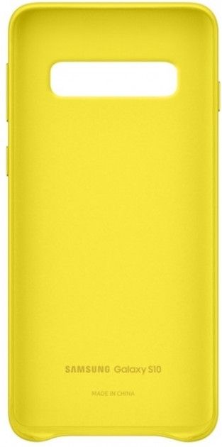Акция на Панель Samsung Leather Cover для Samsung Galaxy S10 (EF-VG973LYEGRU) Yellow от Територія твоєї техніки - 4