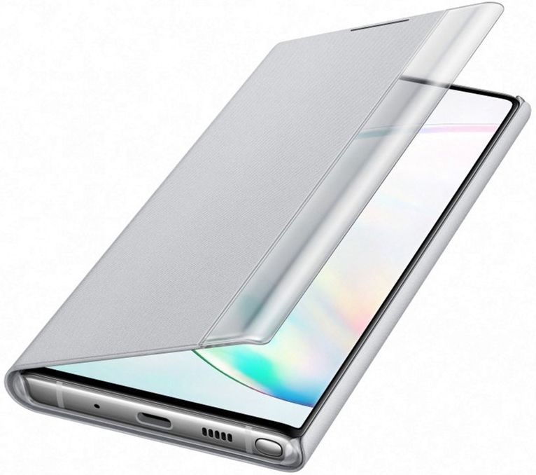 Акція на Чохол-книжка Samsung Clear View Cover для Samsung Galaxy Note 10 (EF-ZN970CSEGRU) Silver від Територія твоєї техніки - 3