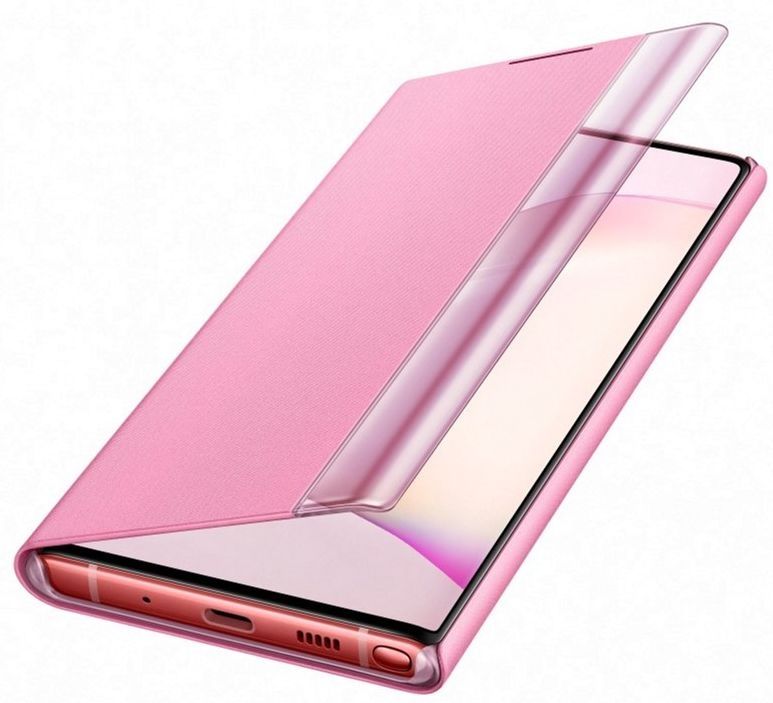 Акція на Чохол-книжка Samsung Clear View Cover для Samsung Galaxy Note 10 (EF-ZN970CPEGRU) Pink від Територія твоєї техніки - 3