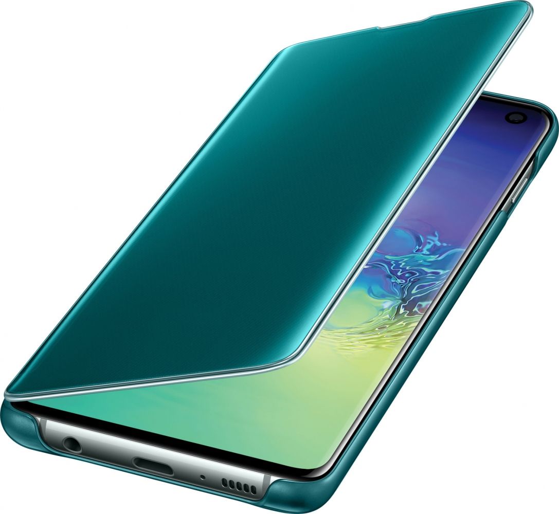 Акція на Чехол-книжка Samsung Clear View Cover для Samsung Galaxy S10 (EF-ZG973CGEGRU) Green від Територія твоєї техніки - 4