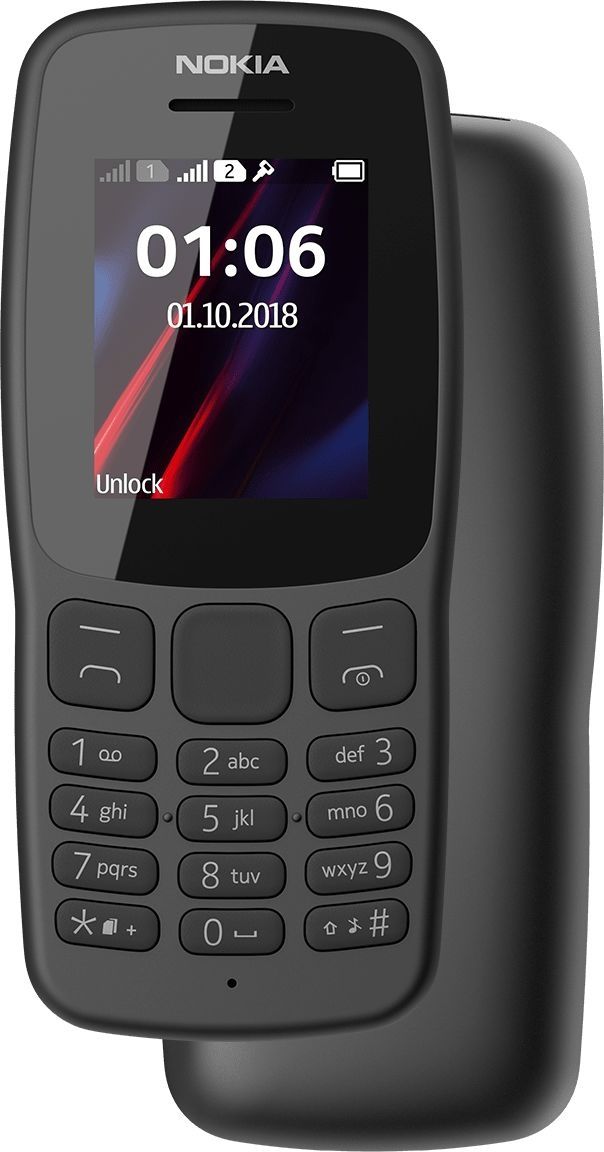 Акція на Мобільний телефон Nokia 106 2018 (16NEBD01A02) Dark Gray від Територія твоєї техніки - 3