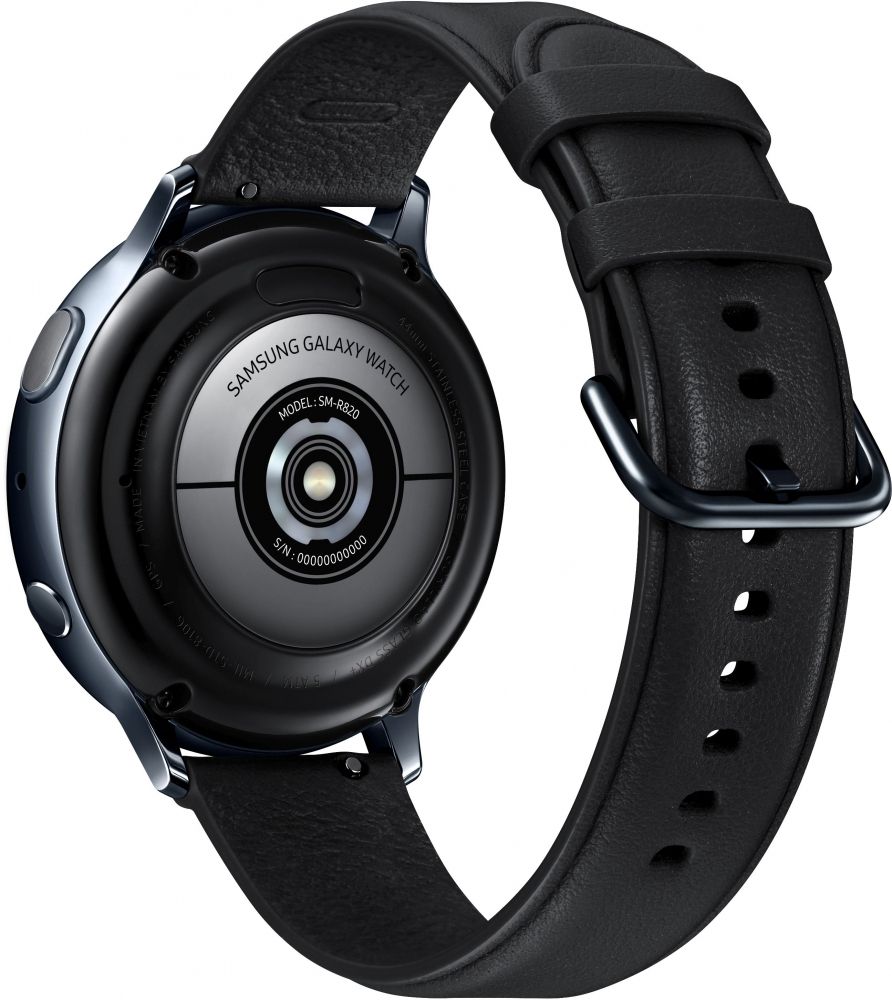 Акція на Смарт годинник Samsung Galaxy Watch Active 2 44mm Stainless steel (SM-R820NSKASEK) Black від Територія твоєї техніки - 6