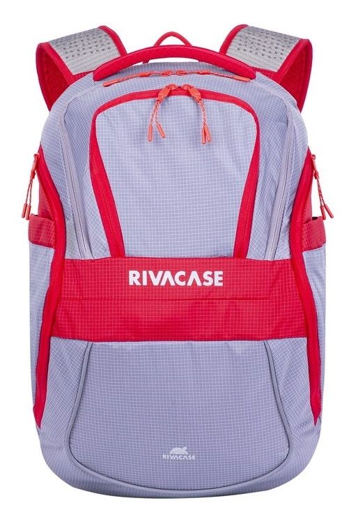 Акція на Рюкзак для ноутбука RivaCase 15.6" (5225) Grey/Red від Територія твоєї техніки - 3