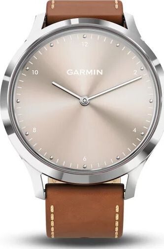 Акція на Смарт-часы GARMIN Vivomove HR Premium Silver with Tan Italian Leather Band (010-01850-AA) від Територія твоєї техніки - 3
