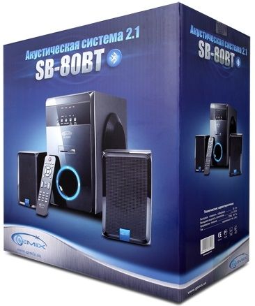 Акція на Акустична система Gemix SB-80BT Bluetooth Black від Територія твоєї техніки - 3