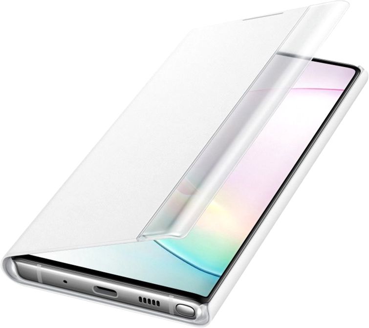 Акція на Чохол-книжка Samsung Clear View Cover для Samsung Galaxy Note 10 (EF-ZN970CWEGRU) White від Територія твоєї техніки - 3