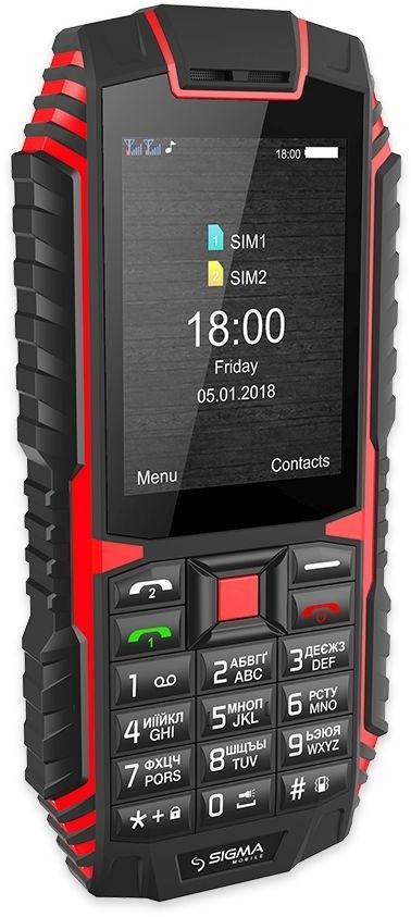 Акция на Мобільний телефон Sigma mobile X-treme DT68 Black-Red от Територія твоєї техніки - 2