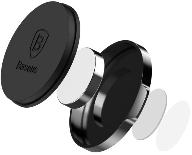 Акція на Автотримач для телефона магнітний Baseus Holder Small Ears Series Magnetic Suction Bracket Flat Type (SUER-C01) Black від Територія твоєї техніки - 2