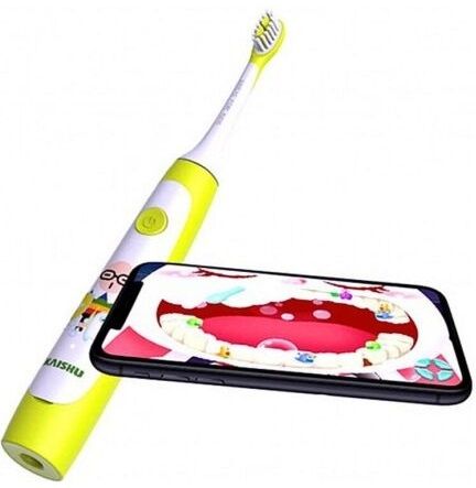 Акція на Електрична зубна щітка Soocas C1 Children Electric Toothbrush White/Yellow від Територія твоєї техніки - 2