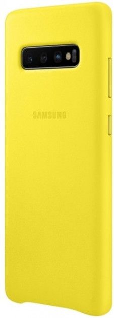 Акція на Панель Samsung Leather Cover для Samsung Galaxy S10 Plus (EF-VG975LYEGRU) Yellow від Територія твоєї техніки - 3