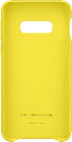 Акція на Панель Samsung Leather Cover для Samsung Galaxy S10e (EF-VG970LYEGRU) Yellow від Територія твоєї техніки - 4