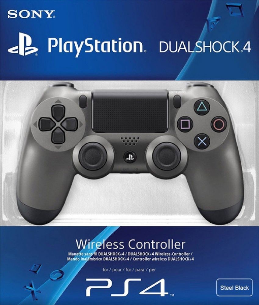 Акция на Бездротовий геймпад SONY PlayStation Dualshock V2 Bluetooth PS4 Steel Black от Територія твоєї техніки - 4