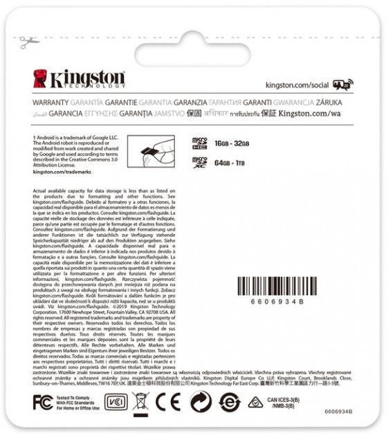 Акція на Карта пам'яті Kingston microSDXC 128GB Canvas Select Plus Class 10 UHS-I U1 V10 A1 + SD-адаптер (SDCS2/128GB) від Територія твоєї техніки - 4