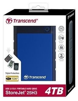 Акція на Жорсткий диск Transcend StoreJet 25H3P 4TB 5400rpm 8MB TS4TSJ25H3B 2.5 USB 3.0 External Blue від Територія твоєї техніки - 3