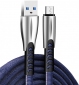 Кабель ColorWay USB - MicroUSB (zinc alloy) 2.4А 1 м (CW-CBUM011-BL) Blue - фото 2 - інтернет-магазин електроніки та побутової техніки TTT