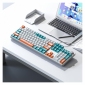 Клавіатура дротова Aula Wind F2088 Pro Mechanical White/Blue + 9 Orange keys KRGD Blue USB EN/UA (6948391234908) - фото 2 - інтернет-магазин електроніки та побутової техніки TTT