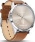 Смарт-годинник GARMIN Vivomove HR Premium Silver with Tan Italian Leather Band (010-01850-AA) - фото 2 - інтернет-магазин електроніки та побутової техніки TTT