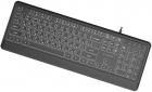 Клавиатура проводная Gembird Slim Multimedia White Backlight USB (KB-UML-04-CYRL) Black  - фото 3 - интернет-магазин электроники и бытовой техники TTT