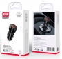 Автомобільний зарядний пристрій XO CC48 Metal Smart Car Charger 2USB 2.4A Black - фото 2 - інтернет-магазин електроніки та побутової техніки TTT