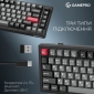 Клавиатура беспроводная GamePro Asgard Yord Keychron Super Red Switch Wireless/Bluetooth/USB (MK266BK) Black  - фото 3 - интернет-магазин электроники и бытовой техники TTT