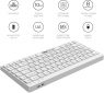 Клавиатура беспроводная OfficePro SK955W Wireless/Bluetooth White - фото 6 - интернет-магазин электроники и бытовой техники TTT