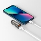 Автомобильное зарядное устройство XO CC48 Metal Smart Car Charger 2USB 2.4A + lightning cable Grey - фото 3 - интернет-магазин электроники и бытовой техники TTT