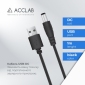 Кабель ACCLAB USB to DC 5,5х2,1mm 5V 1,5A Black - фото 4 - интернет-магазин электроники и бытовой техники TTT