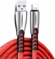 Кабель ColorWay USB - Apple Lightning (zinc alloy) 2.4А 1 м (CW-CBUL010-RD) Red - фото 2 - интернет-магазин электроники и бытовой техники TTT