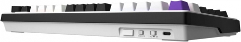 Клавіатура бездротова Hator Hellyberry HK75 Mechanical Linear RGB Wireless/Bluetooth/USB (HK75_wireless) White/Violet - фото 5 - інтернет-магазин електроніки та побутової техніки TTT