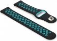 Ремешок BeCover Nike Style для Garmin Vivoactive 3 / 3 Music / Vivomove HR / Vivomove (BC_705773) Black-Blue - фото 2 - интернет-магазин электроники и бытовой техники TTT