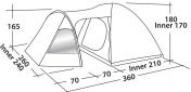 Палатка Easy Camp Blazar 400 (120385) Rustic Green - фото 2 - интернет-магазин электроники и бытовой техники TTT