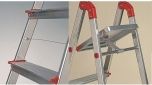 Драбина Rolser Escalera Brico 3 щаблі (BRI001) - фото 4 - інтернет-магазин електроніки та побутової техніки TTT