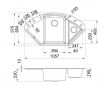 Кухонная мойка ELLECI Easy Corner cemento 48 - фото 2 - интернет-магазин электроники и бытовой техники TTT