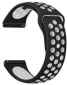 Ремешок BeCover Vents Style для Huawei Watch GT / GT 2 46mm / GT 2 Pro / GT Active / Honor Watch Magic 1/2 / GS Pro / Dream (707128) Black-White - фото 2 - интернет-магазин электроники и бытовой техники TTT