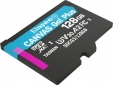 Карта памяти Kingston MicroSDXC 128GB Canvas Go! Plus Class 10 UHS-I U3 V30 A2 + SD-адаптер (SDCG3/128GB) - фото 4 - интернет-магазин электроники и бытовой техники TTT
