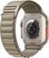 Apple Watch Ultra 2 GPS + Cellular, 49mm Titanium Case with Olive Alpine Loop - Medium (MREY3UL/A) - фото 3 - интернет-магазин электроники и бытовой техники TTT