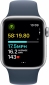 Apple Watch SE (2023) GPS 40mm Silver Aluminium Case with Storm Blue Sport Band - S/M (MRE13QP/A) - фото 5 - інтернет-магазин електроніки та побутової техніки TTT