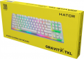 Клавіатура дротова Hator Gravity X TKL US Layout USB (HTK551) White  - фото 7 - інтернет-магазин електроніки та побутової техніки TTT