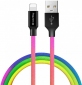 Кабель ColorWay USB — Apple Lightning 2.4 A 1 м (CW-CBUL016-MC) Multicolor - фото 2 - интернет-магазин электроники и бытовой техники TTT
