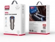 Автомобільний зарядний пристрій XO CC52 Metal Smart Car Charger 2USB 36W QC3.0 Lightning cableTranish - фото 3 - інтернет-магазин електроніки та побутової техніки TTT