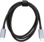 Kабель PowerPlant Thunderbolt 3 USB-C - USB-C 4K 2 м (CA913343)Black/Grey - фото 3 - интернет-магазин электроники и бытовой техники TTT