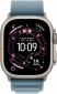 Apple Watch Ultra 3 GPS + Cellular 49mm Natural Titanium Case with Light Blue Alpine Loop - M (MEWM4QP/A) - фото 2 - интернет-магазин электроники и бытовой техники TTT