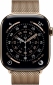 Apple Watch Series 11 GPS + Cellular 46mm Gold Titanium Case with Gold Milanese Loop - M/L (MFD84RK/A) - фото 2 - интернет-магазин электроники и бытовой техники TTT