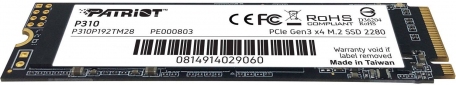 SSD накопитель Patriot P310 240GB M.2 2280 NVMe PCIe 3.0 x4 3D NAND TLC (P310P240GM28) - фото 2 - інтернет-магазин електроніки та побутової техніки TTT