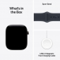 Apple Watch Series 12 GPS + Cellular 42mm Natural Titanium Case with Navy Blue Sport Band - M/L (MJGG4RK/A) - фото 7 - интернет-магазин электроники и бытовой техники TTT