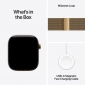 Apple Watch Series 12 GPS + Cellular 42mm Radiant Gold Titanium Case with Radiant Gold Milanese Loop (MJGL4RK/A) - фото 7 - интернет-магазин электроники и бытовой техники TTT