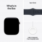 Apple Watch Series 12 GPS 42mm Space Grey Aluminium Case with Navy Blue Sport Band - S/M (MJE74RK/A) - фото 3 - интернет-магазин электроники и бытовой техники TTT
