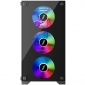 Корпус 1stPlayer X2-M-BK-4F1-PS-600FK-EU Black 600W - фото 2 - интернет-магазин электроники и бытовой техники TTT